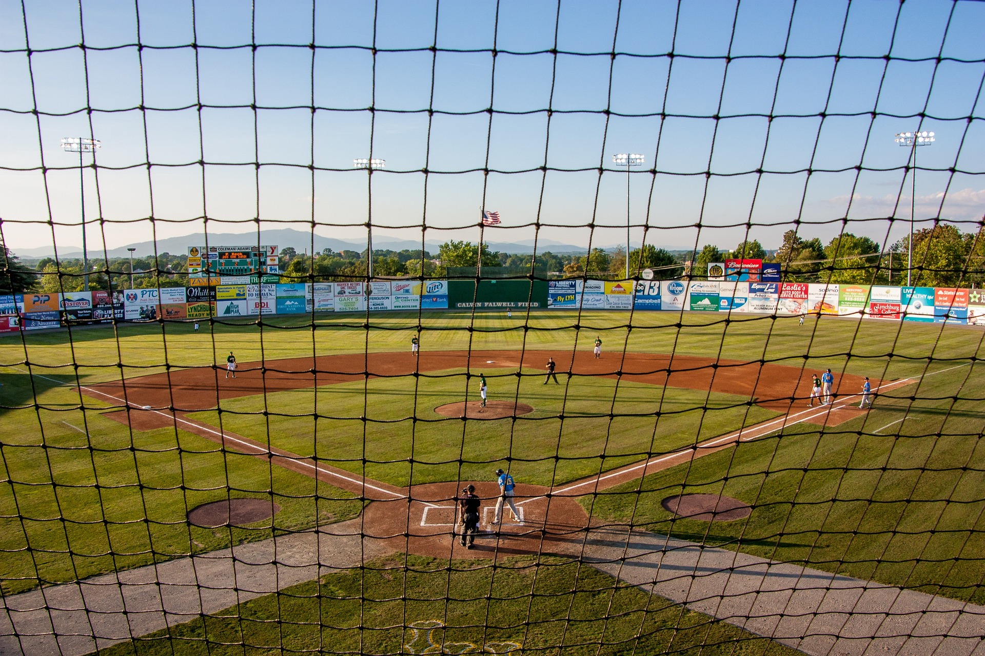 Baseball batting cage netting